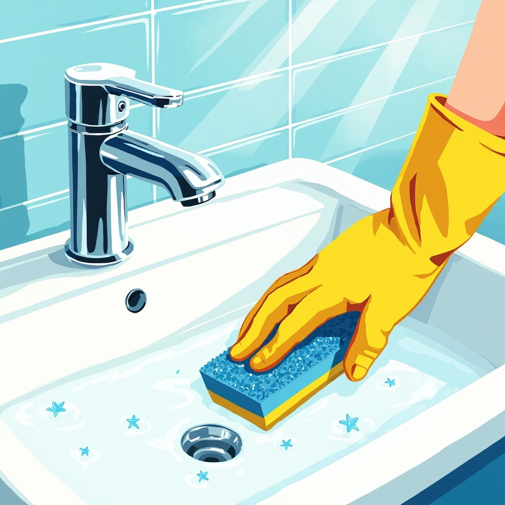 clean the bathroom