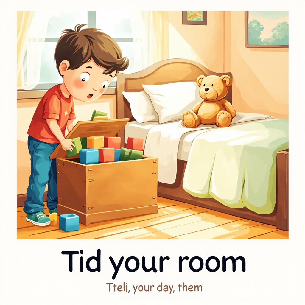 tidy the room