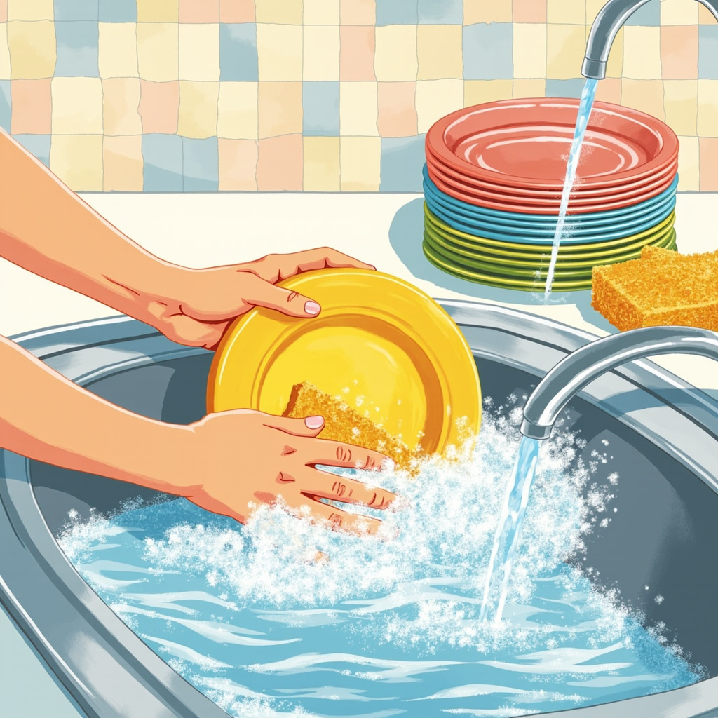 do the washing-up
