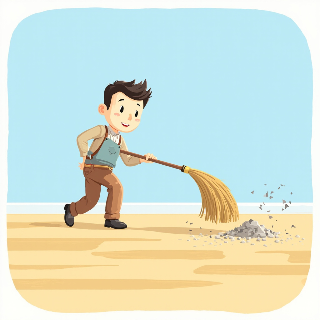 sweep the floor
