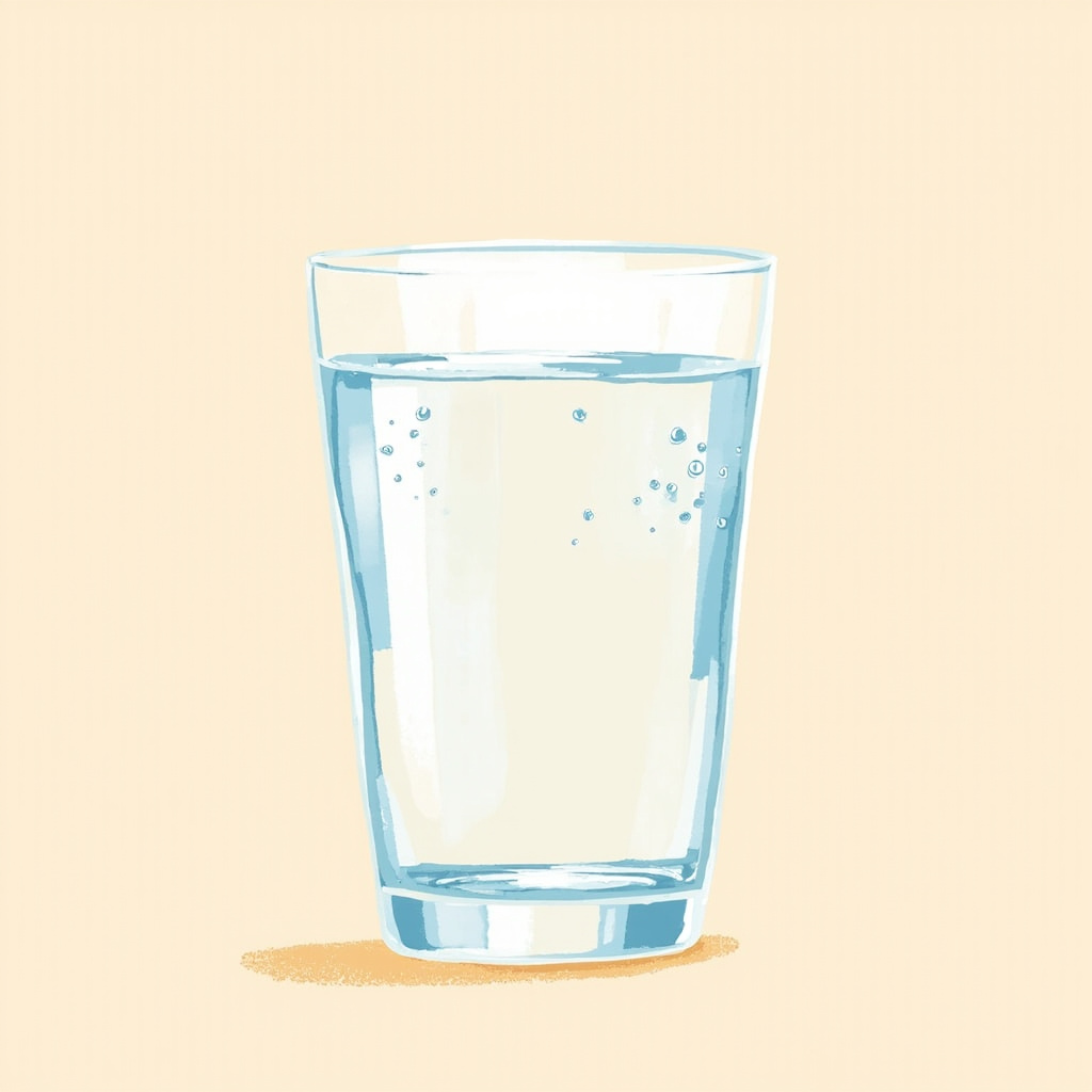 a glass of