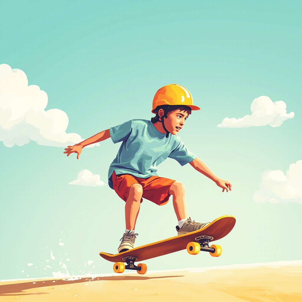 skateboarding