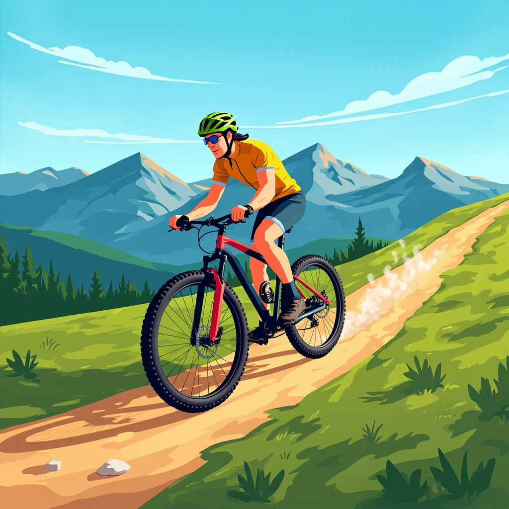mountain biking
