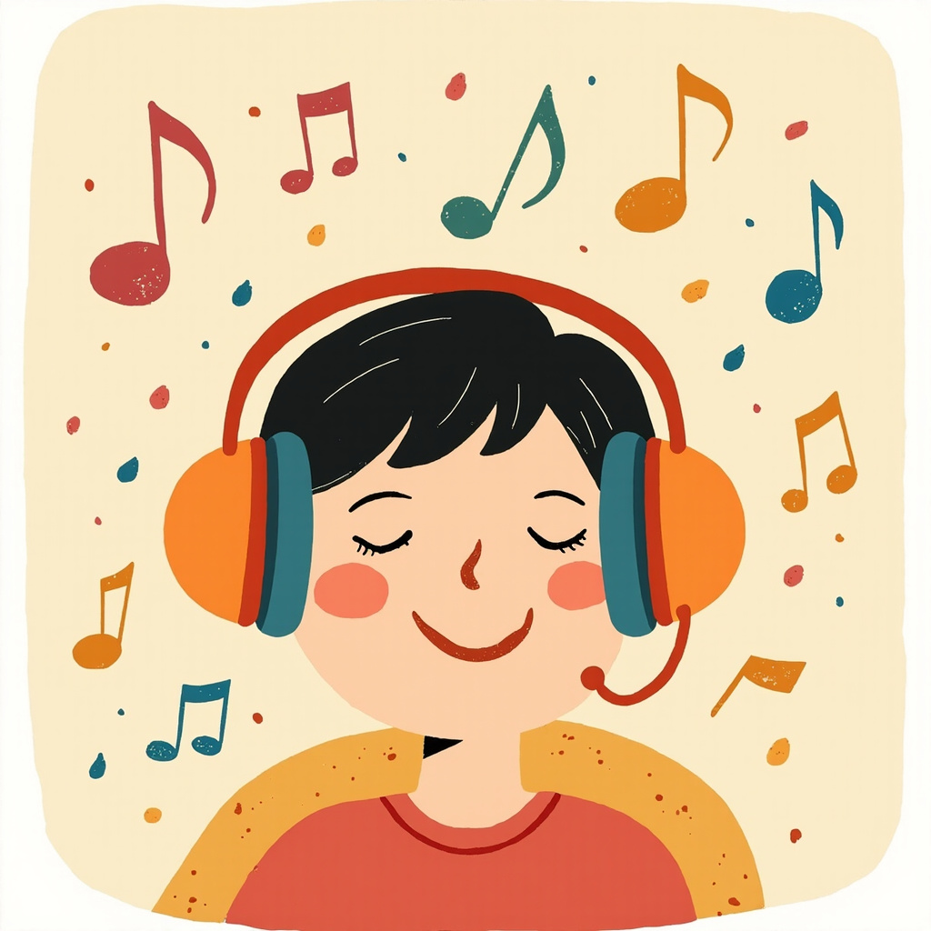 listening to music