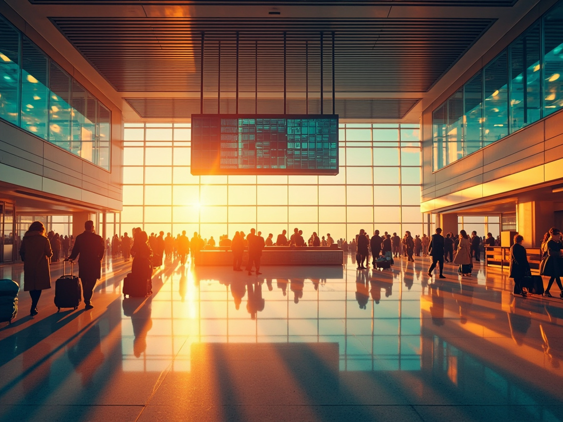 At the Airport: A Journey in Words