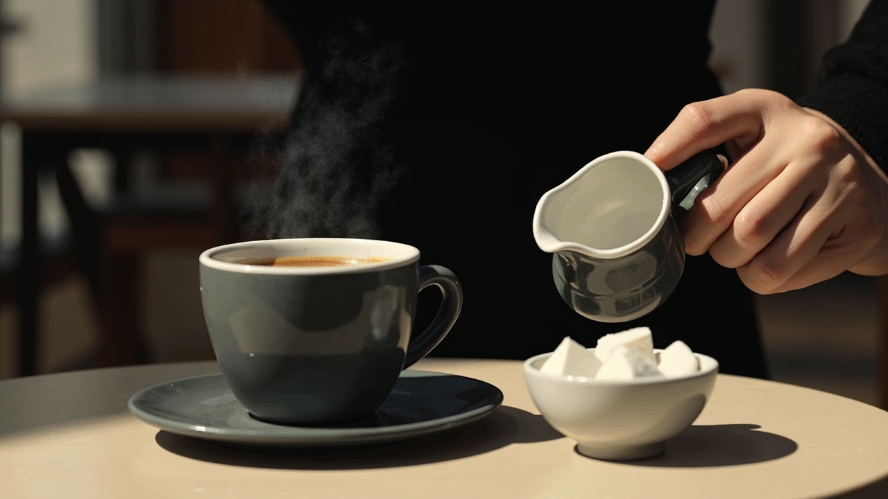Nach Zucker zum Kaffee fragen