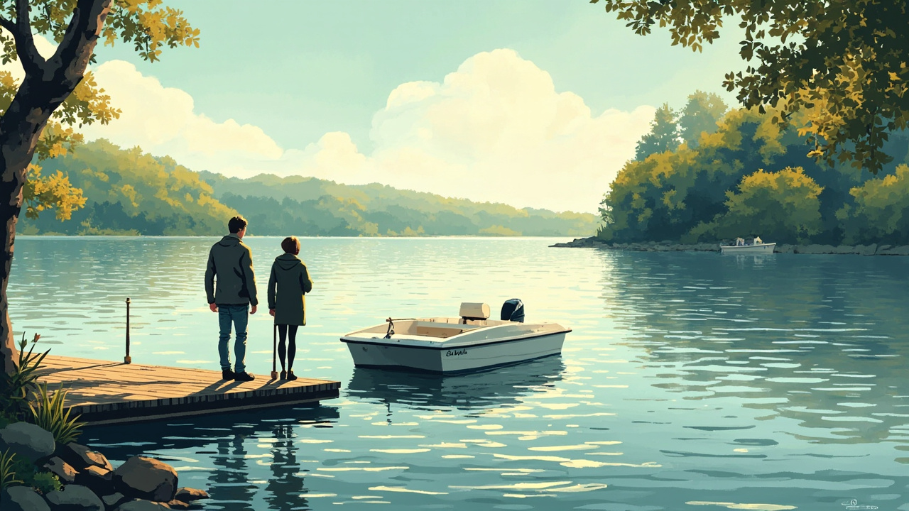 Am See ein Tretboot ausleihen