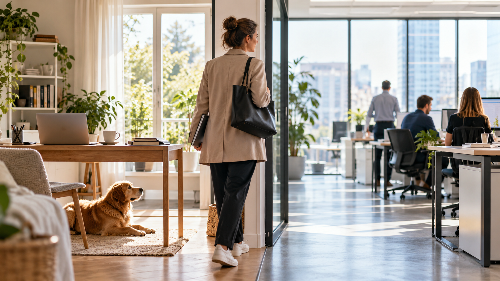 Homeoffice gegen Büro austauschen