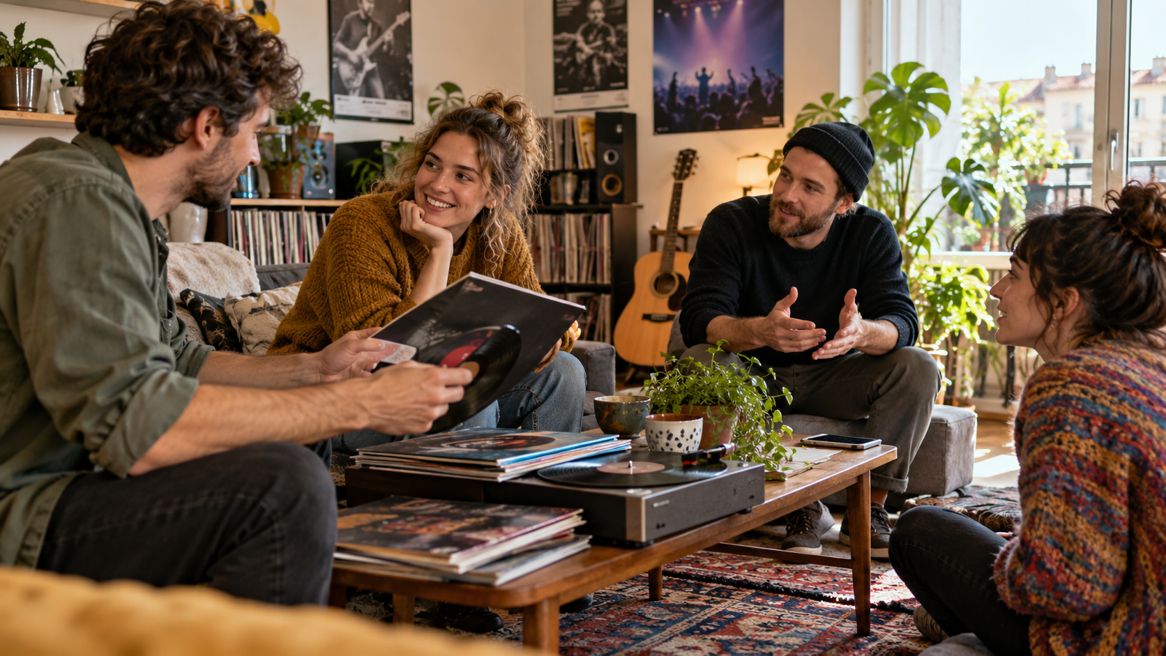 Über Musikgeschmack und Konzertpläne sprechen