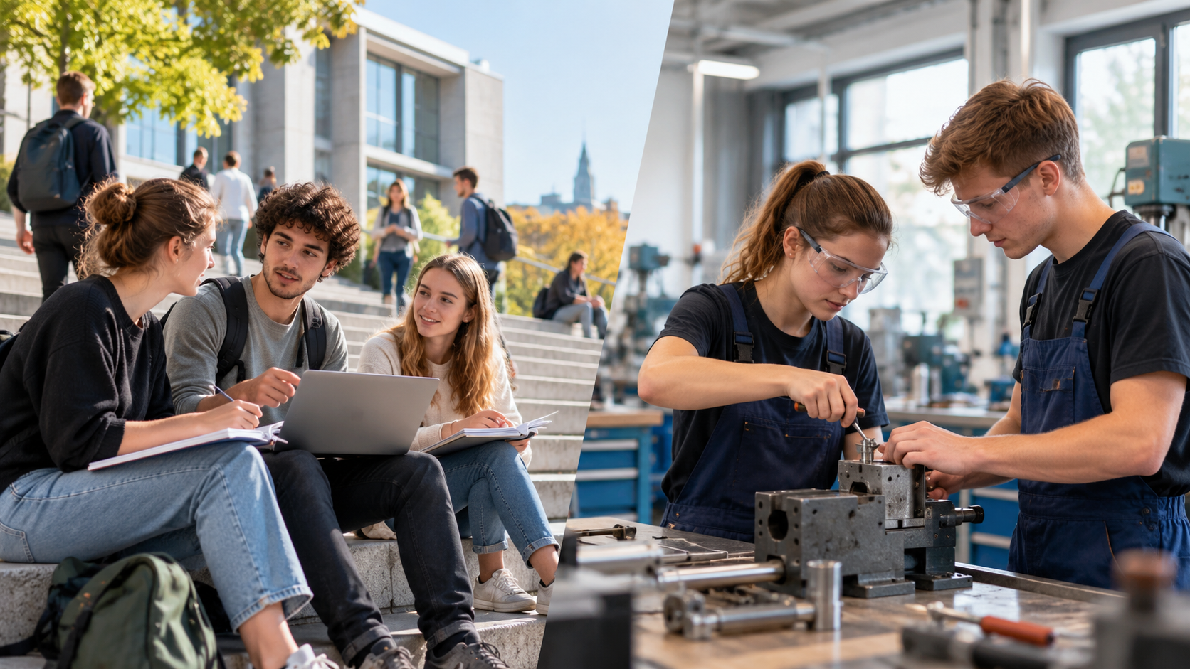 Studium und duale Ausbildung vergleichen