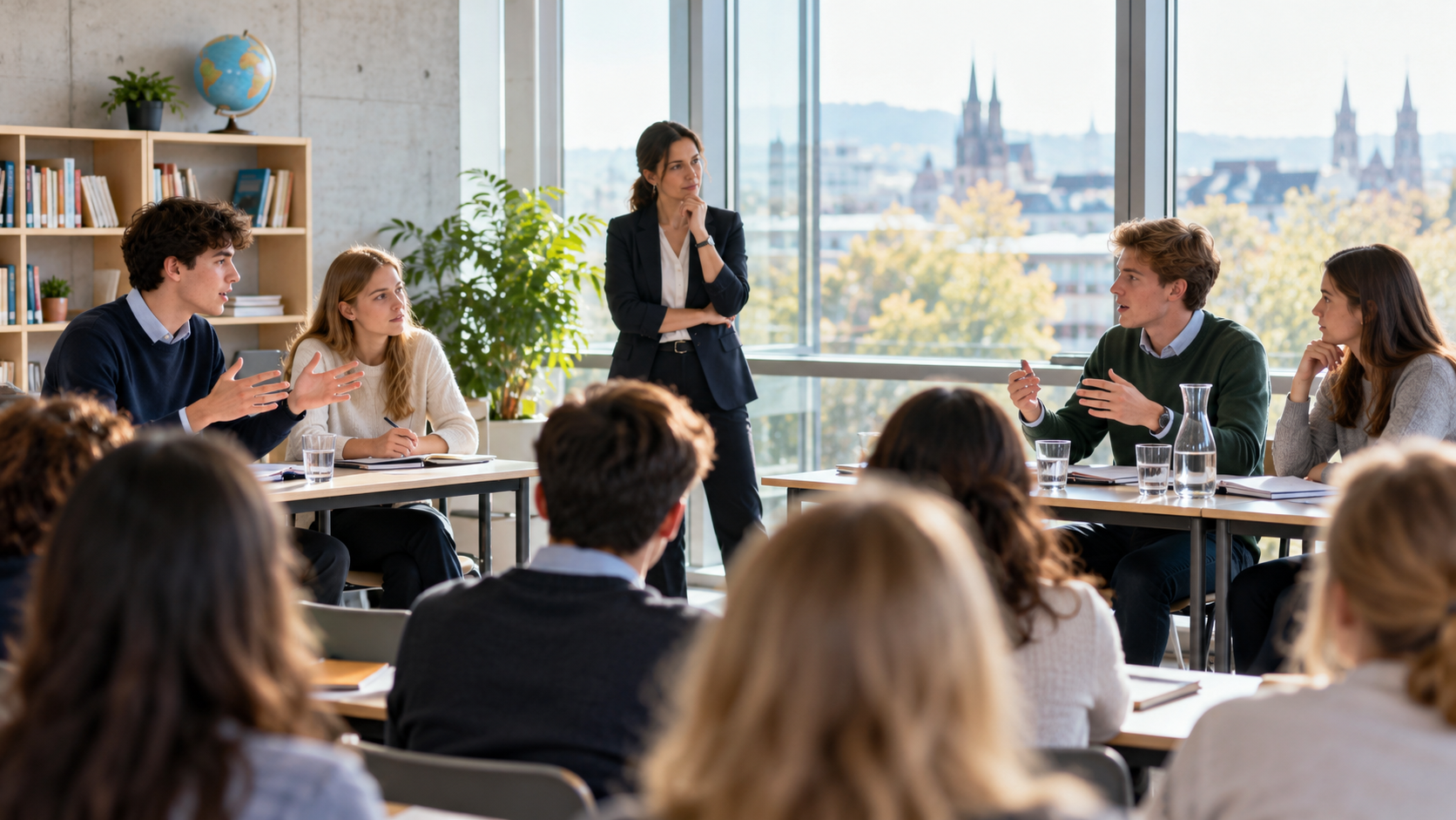 Privat- und öffentliche Schulen debattieren