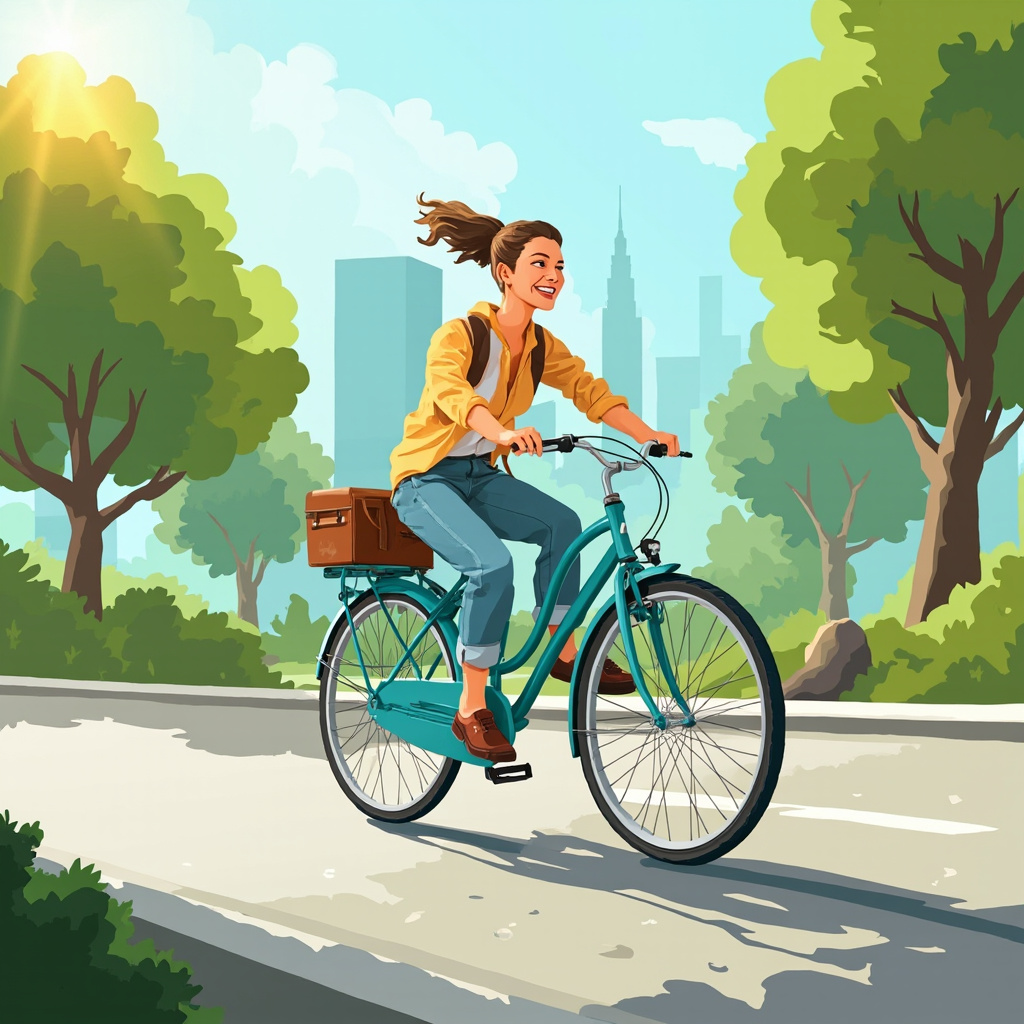 biking