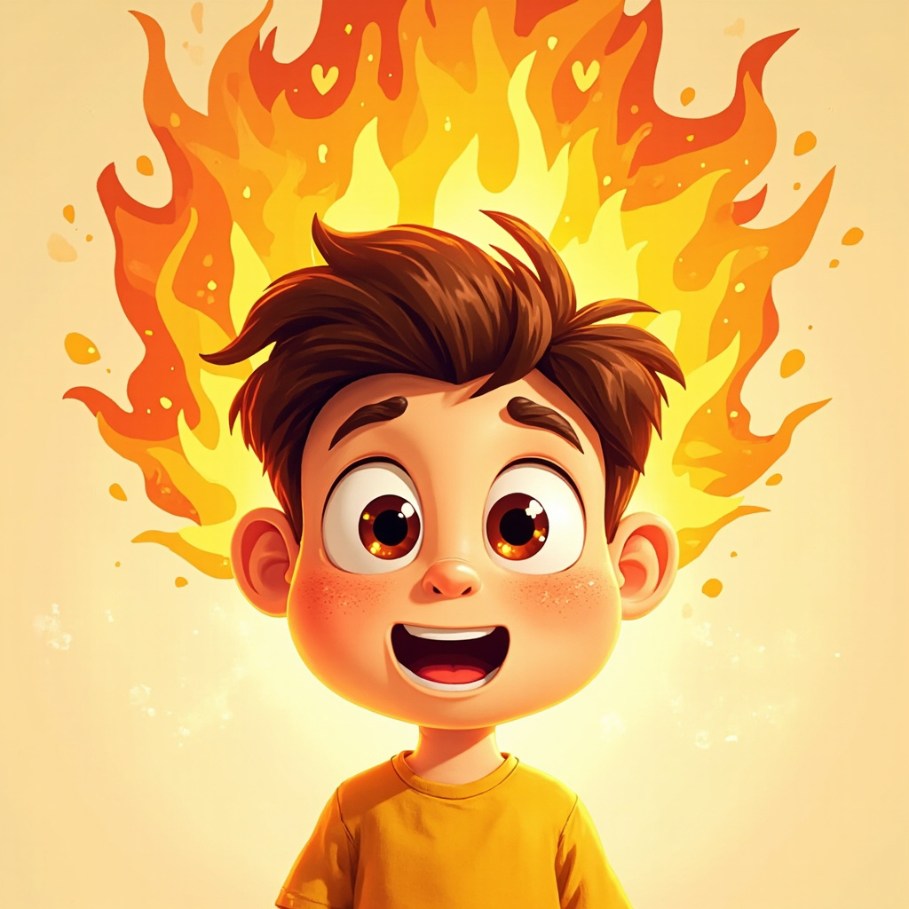 ablaze