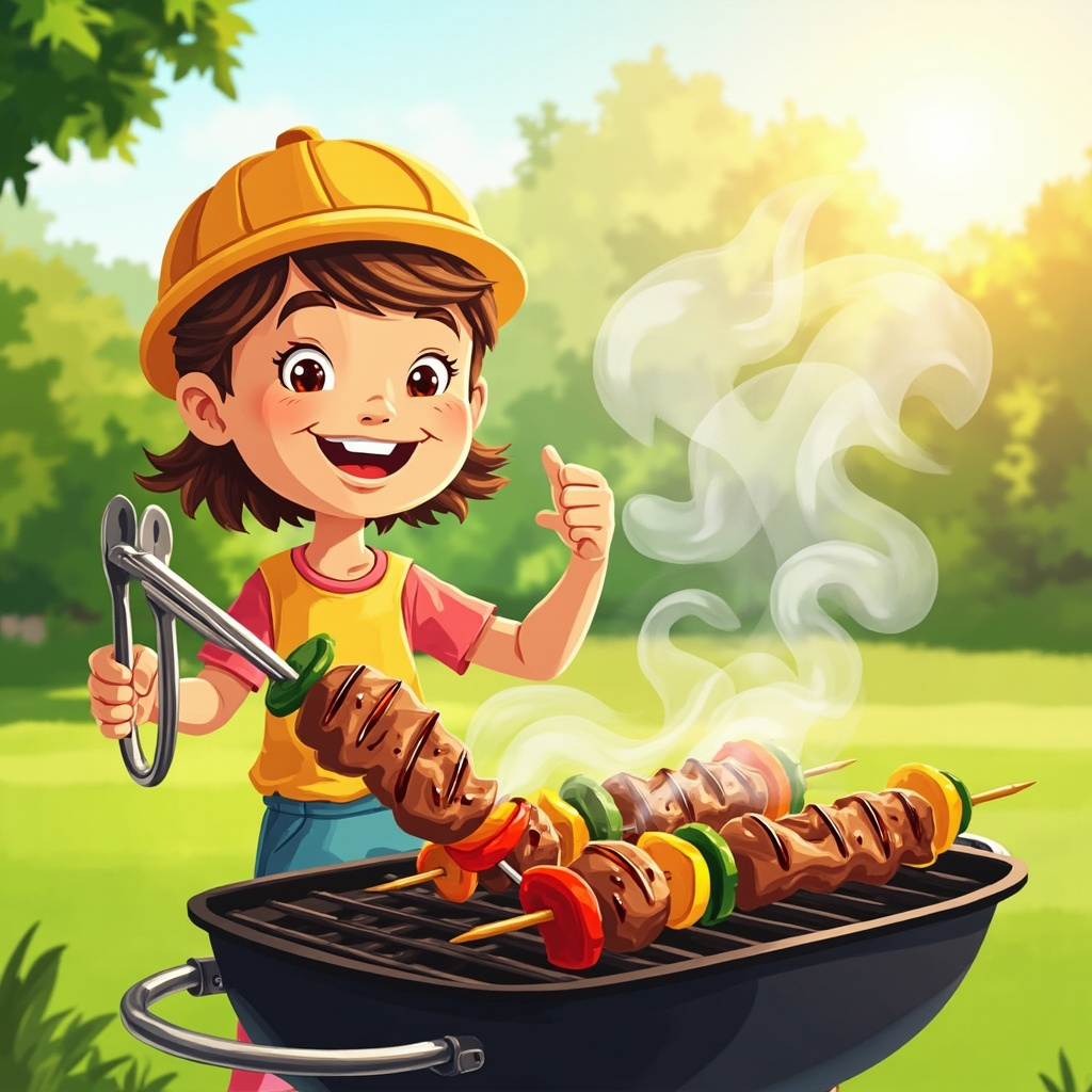 barbecued
