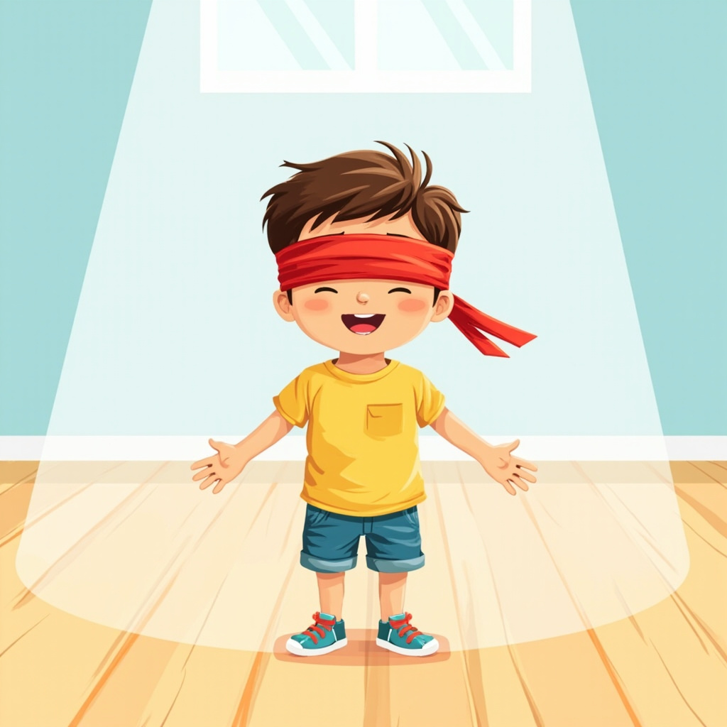 blindfolded