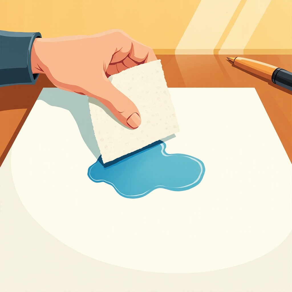 blotted