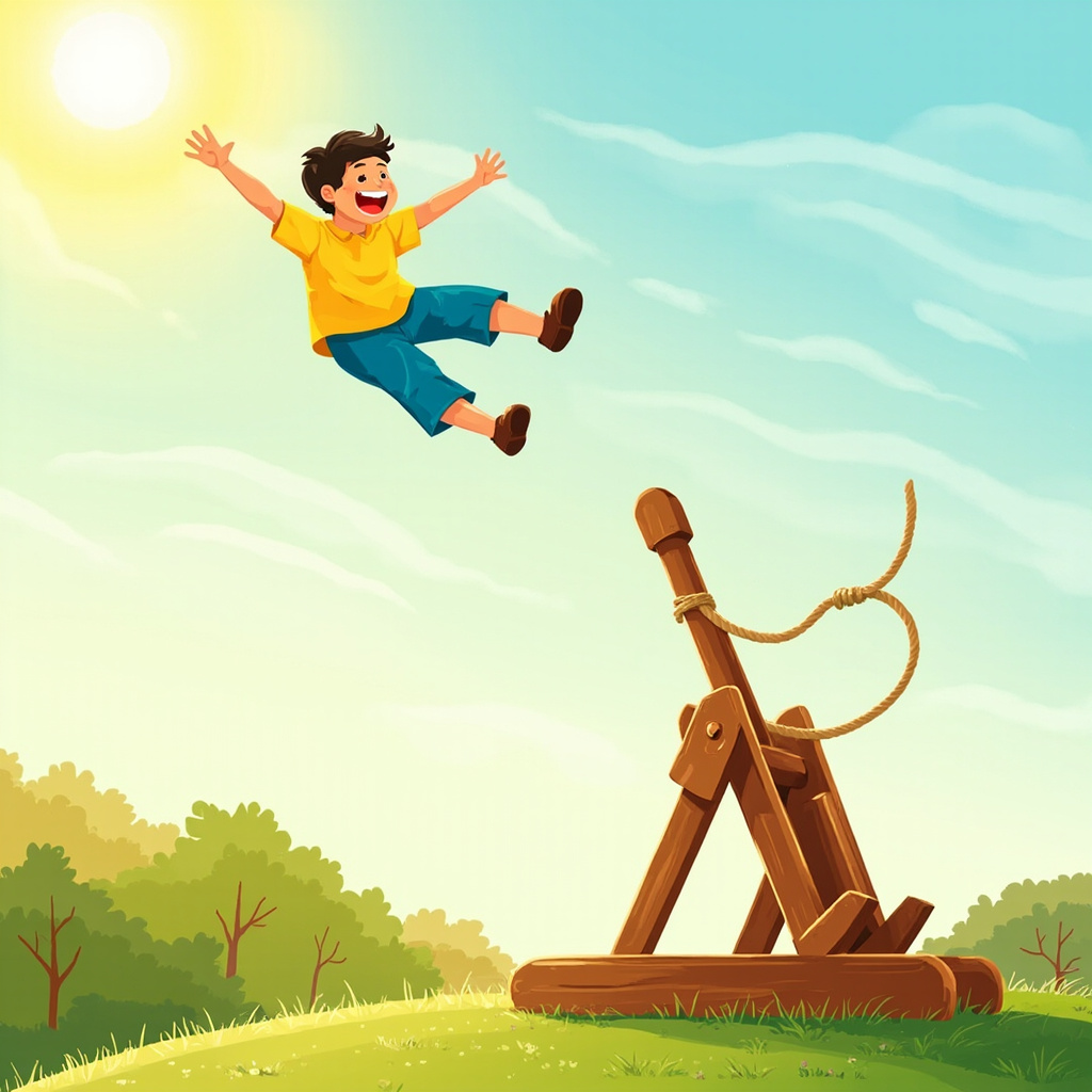 catapulted