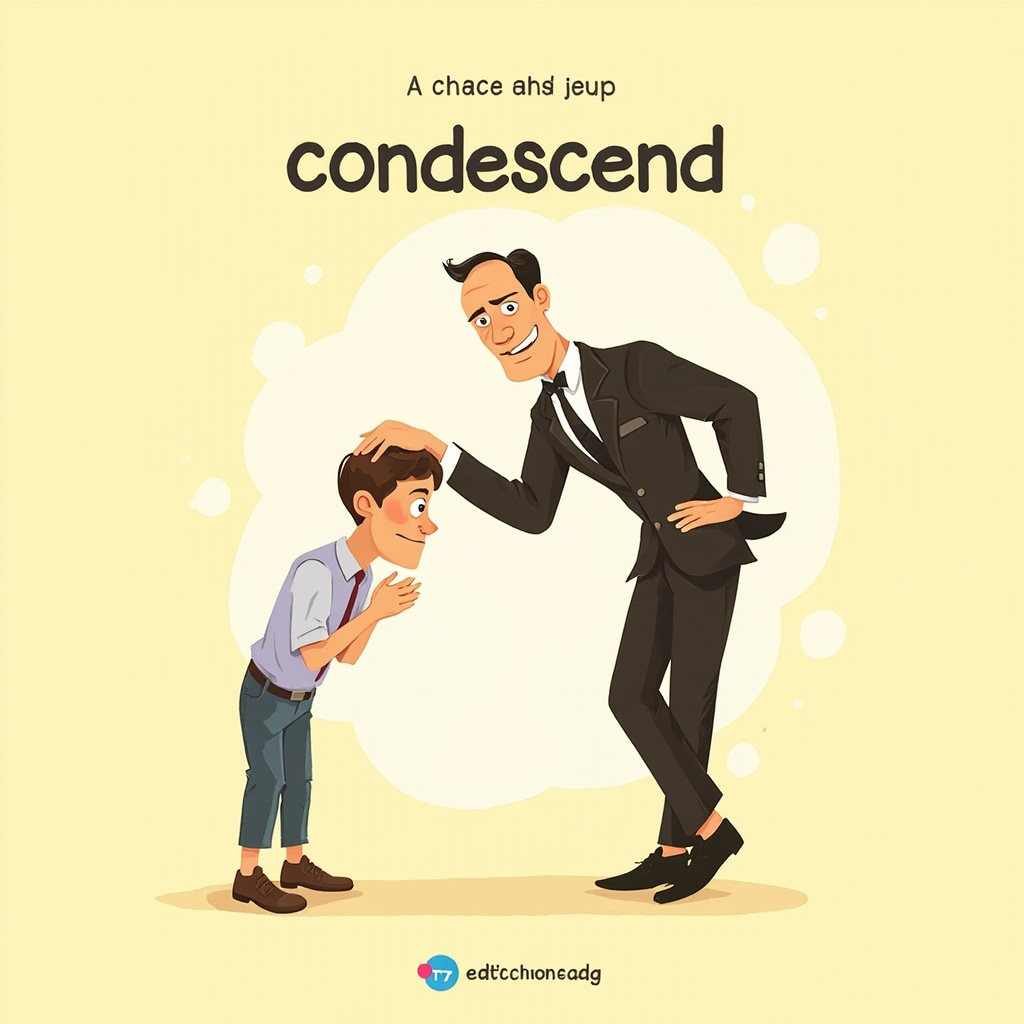 condescend