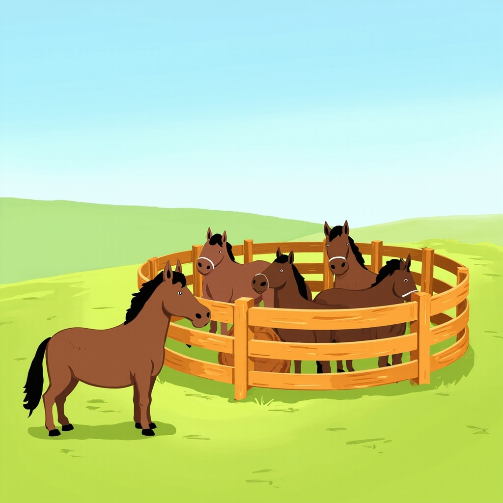 corralled