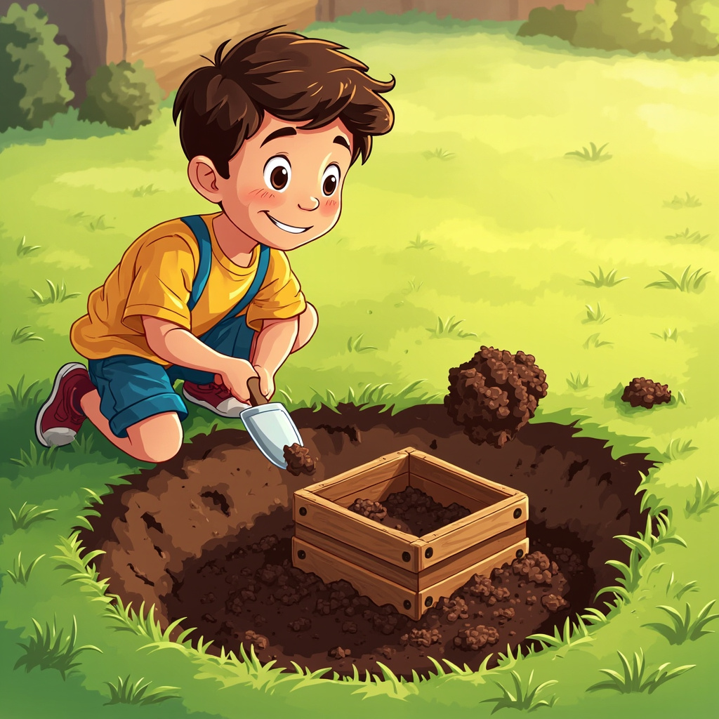 burying