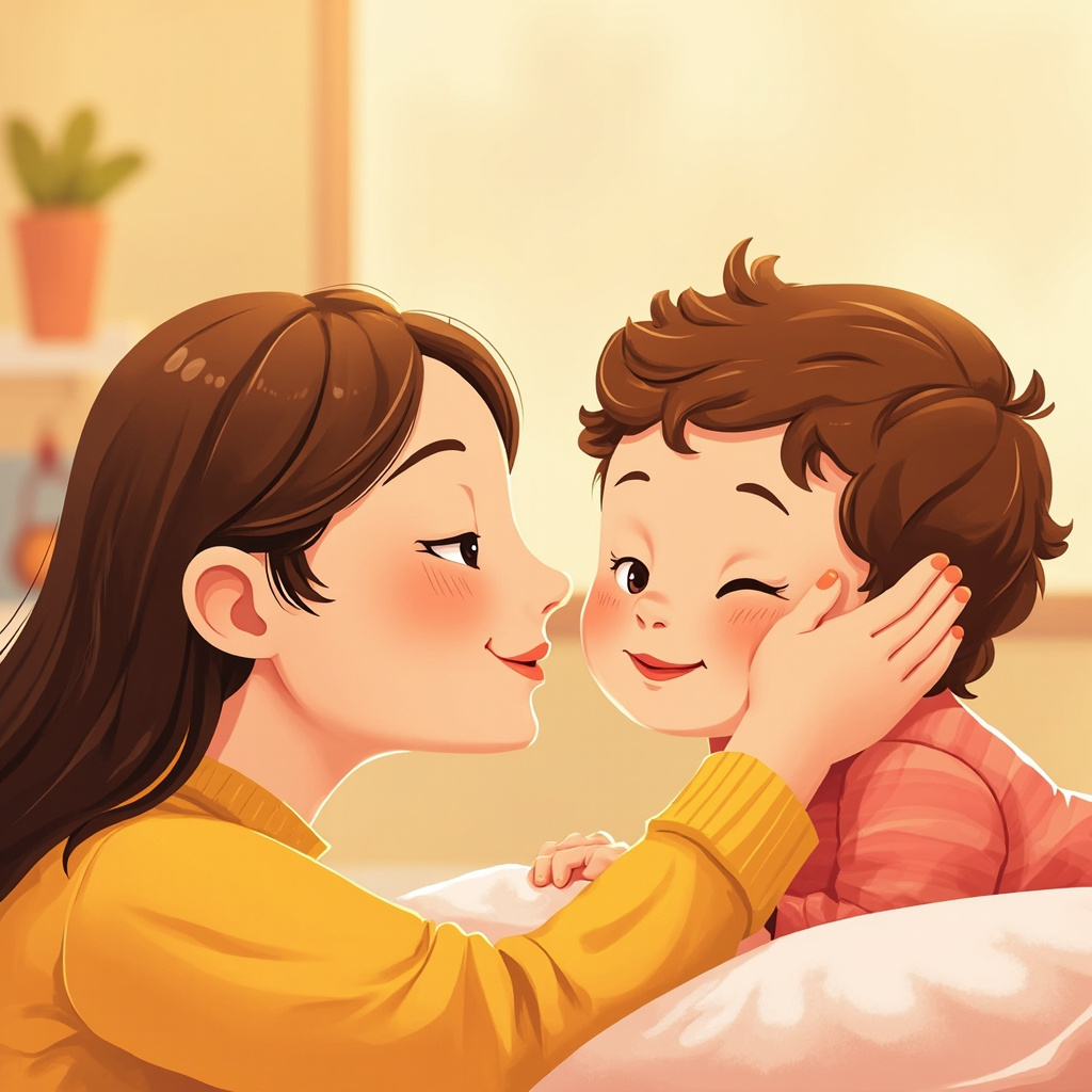 caressing