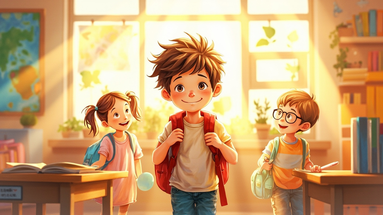 Sam's First Day at School