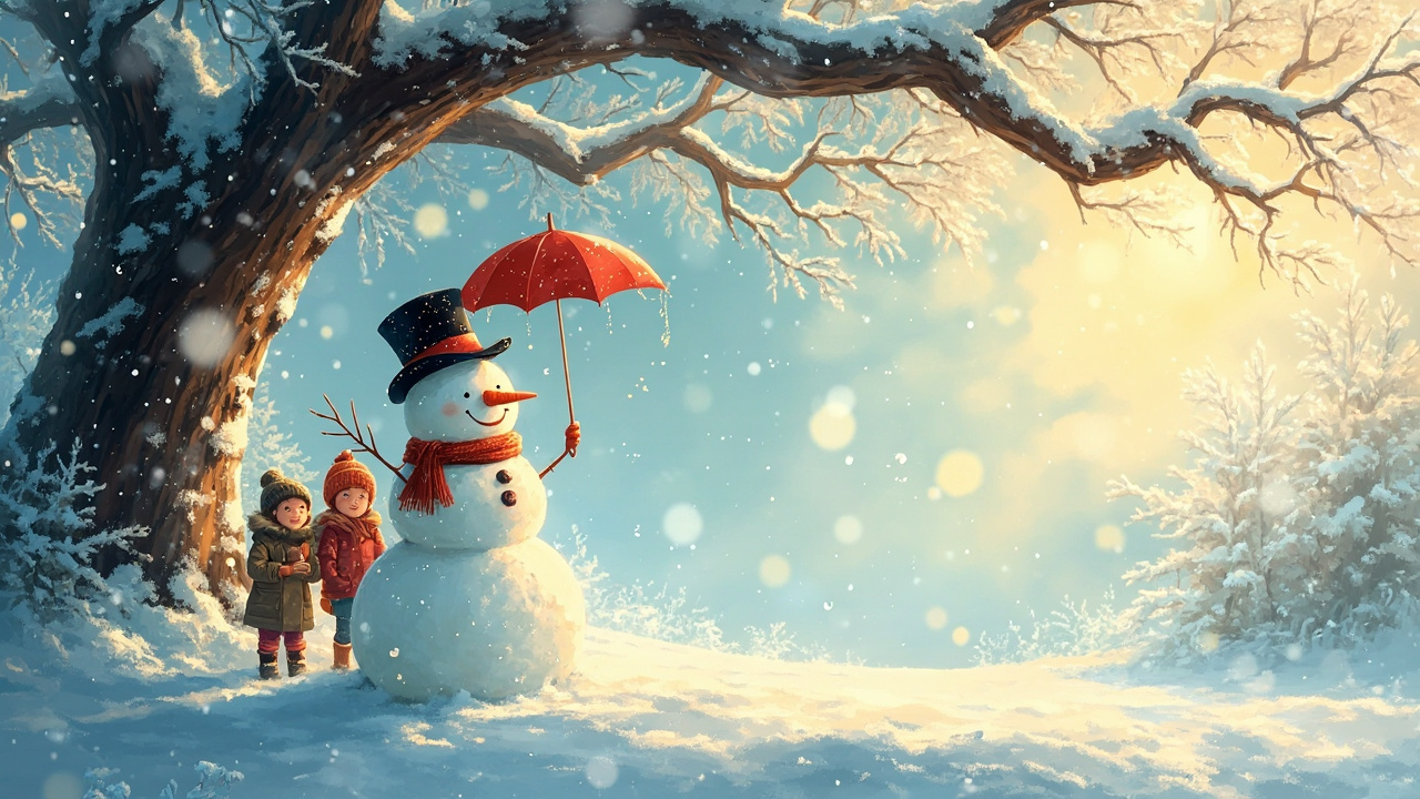 A Sleepy Snowman