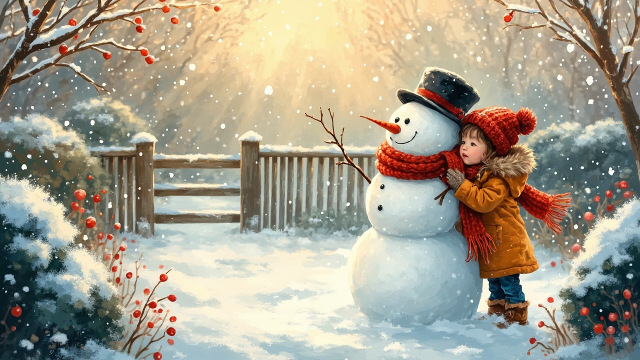 The Little Snowman's Scarf