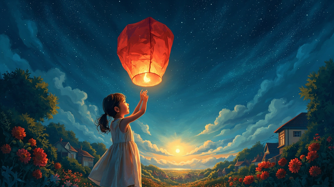 The Night Sky Lantern