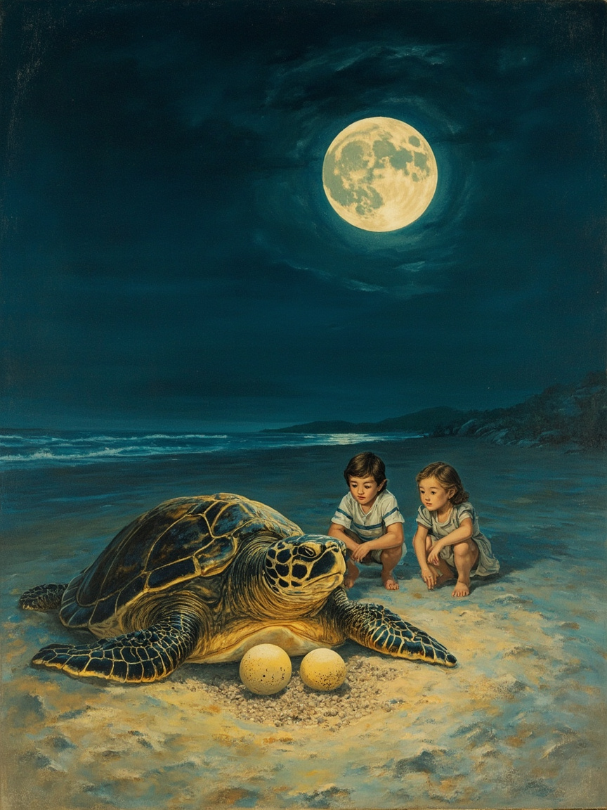 The Sea Turtle at Night