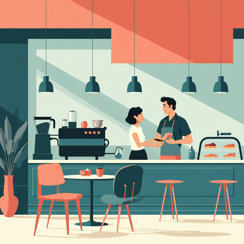 Order food in a café