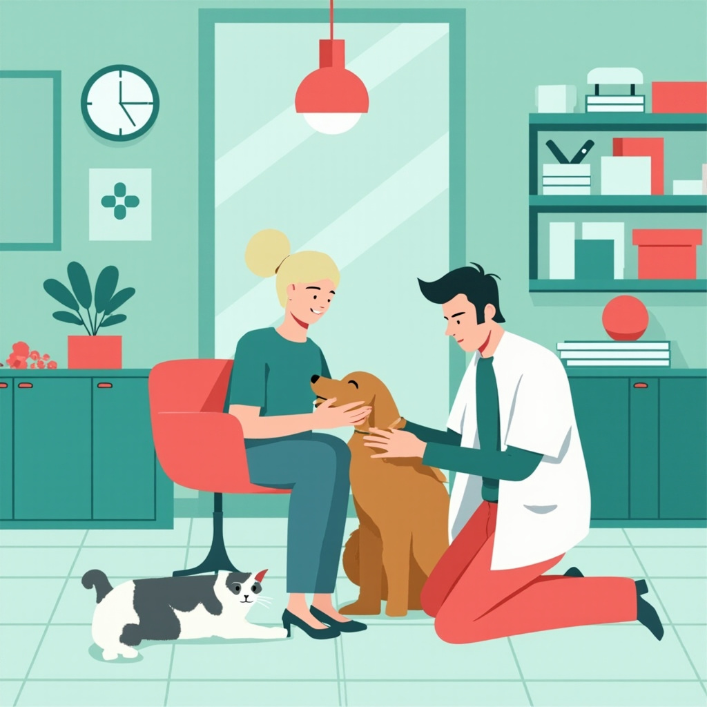 Take a pet to the vet