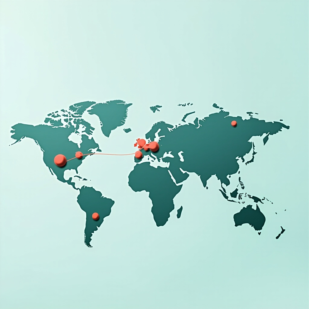Look at a map of world languages
